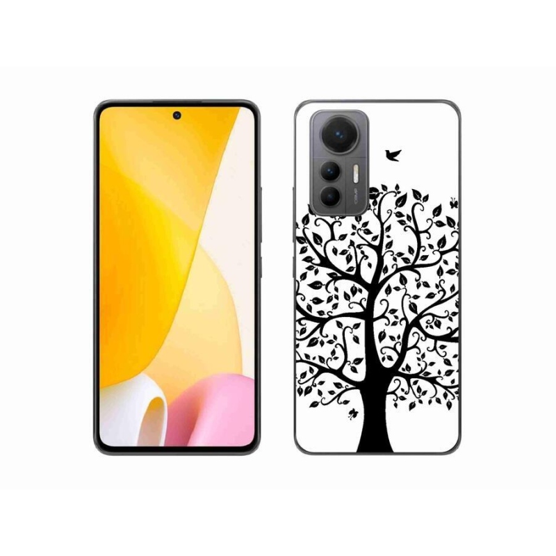 Gelový kryt mmCase na mobil Xiaomi 12 Lite - černobílý strom