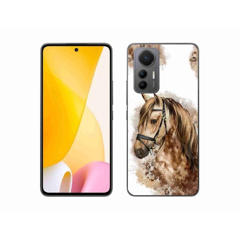 Gelový kryt mmCase na mobil Xiaomi 12 Lite - hnědý kreslený kůň
