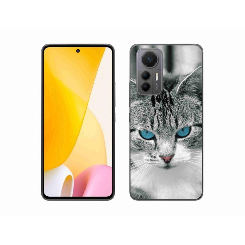 Gelový kryt mmCase na mobil Xiaomi 12 Lite - kočičí pohled 1