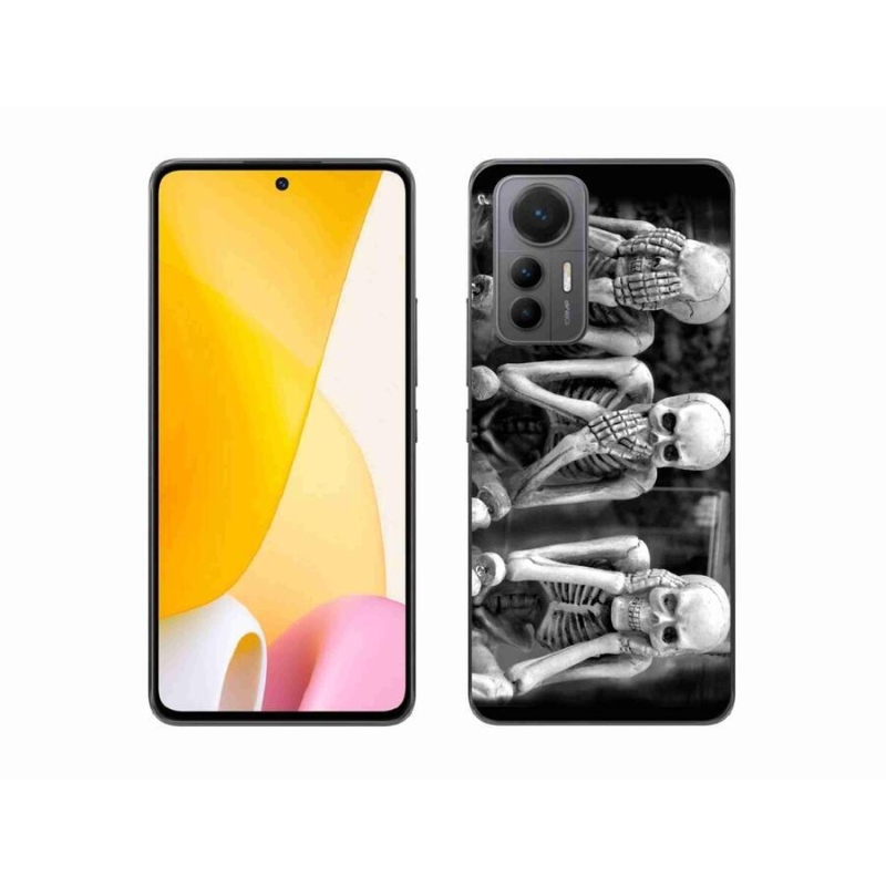 Gelový kryt mmCase na mobil Xiaomi 12 Lite - kostlivci