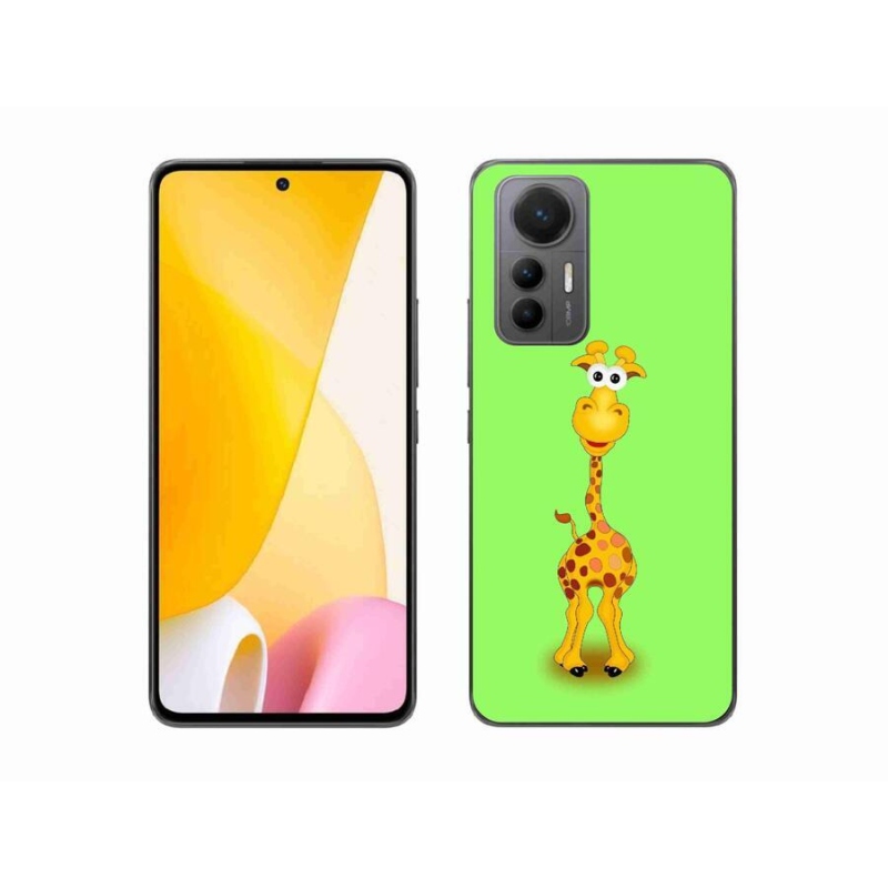 Gelový kryt mmCase na mobil Xiaomi 12 Lite - kreslená žirafa