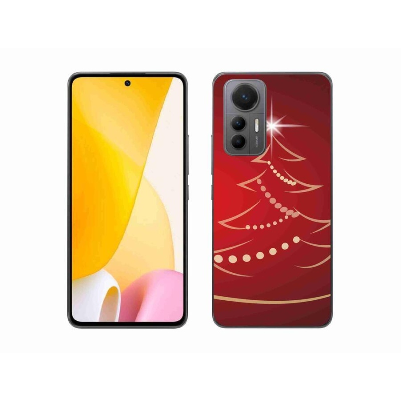 Gelový kryt mmCase na mobil Xiaomi 12 Lite - kreslený vánoční stromek