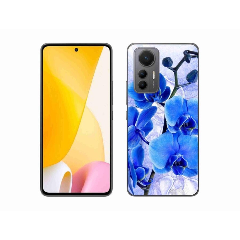 Gelový kryt mmCase na mobil Xiaomi 12 Lite - modré květy