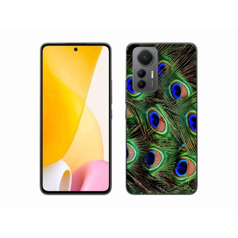 Gelový kryt mmCase na mobil Xiaomi 12 Lite - paví peří