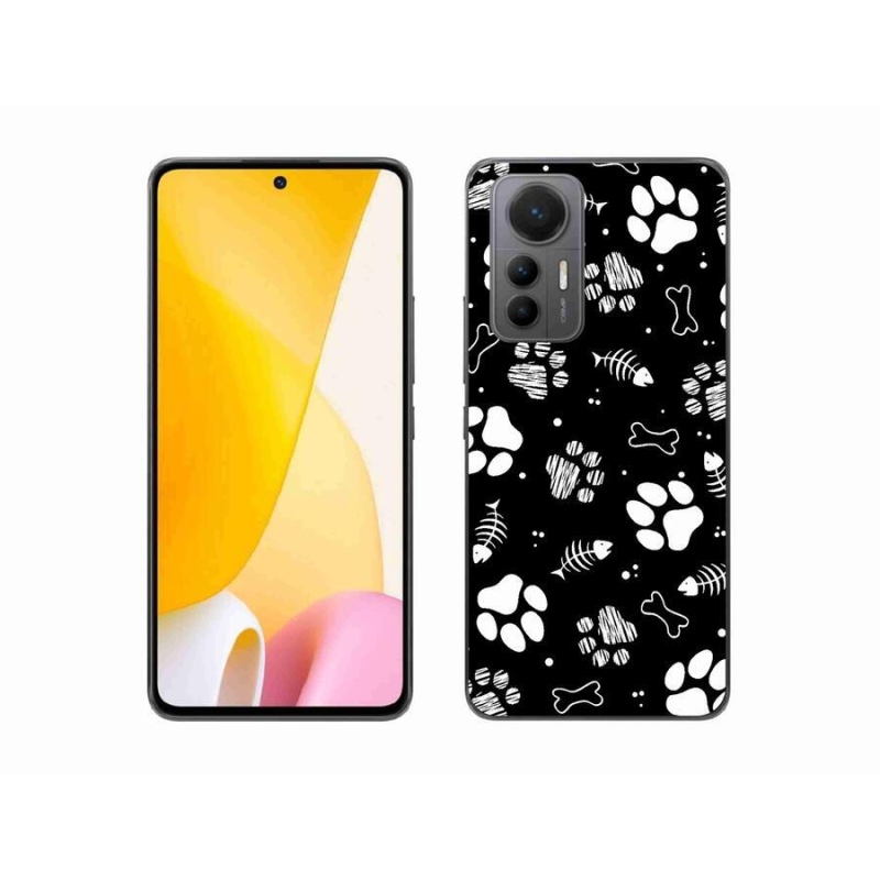 Gelový kryt mmCase na mobil Xiaomi 12 Lite - psí tlapky