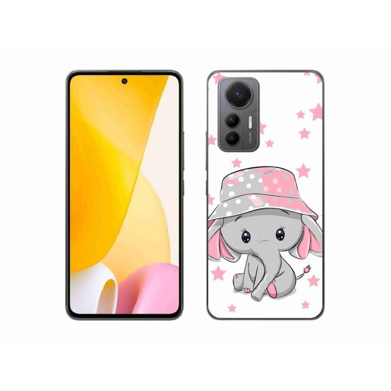 Gelový kryt mmCase na mobil Xiaomi 12 Lite - růžový slon