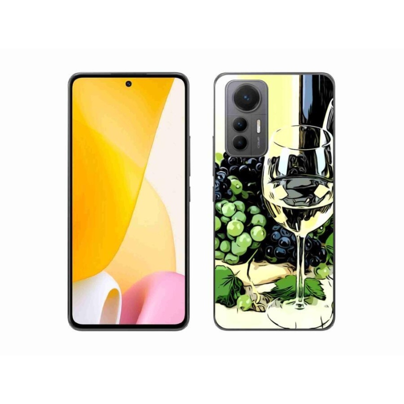 Gelový kryt mmCase na mobil Xiaomi 12 Lite - sklenka vína
