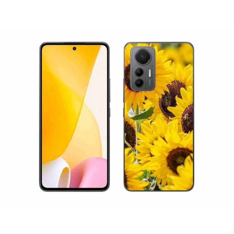 Gelový kryt mmCase na mobil Xiaomi 12 Lite - slunečnice