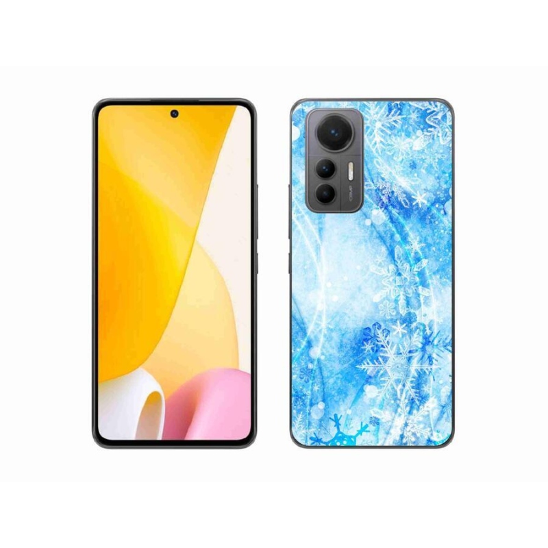 Gelový kryt mmCase na mobil Xiaomi 12 Lite - sněhové vločky