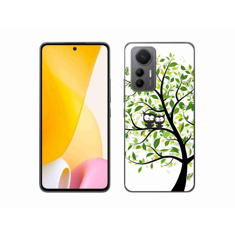 Gelový kryt mmCase na mobil Xiaomi 12 Lite - sovičky na stromě