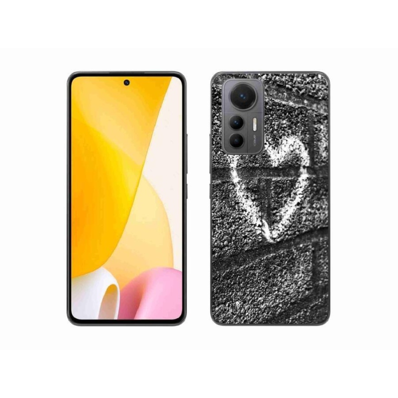 Gelový kryt mmCase na mobil Xiaomi 12 Lite - srdce na zdi