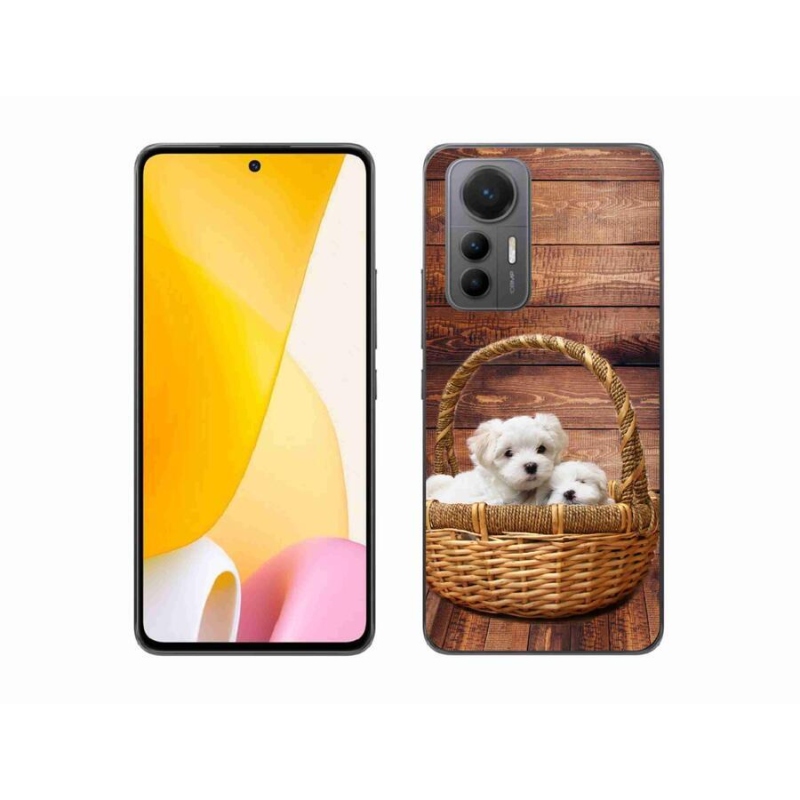 Gelový kryt mmCase na mobil Xiaomi 12 Lite - štěňátka