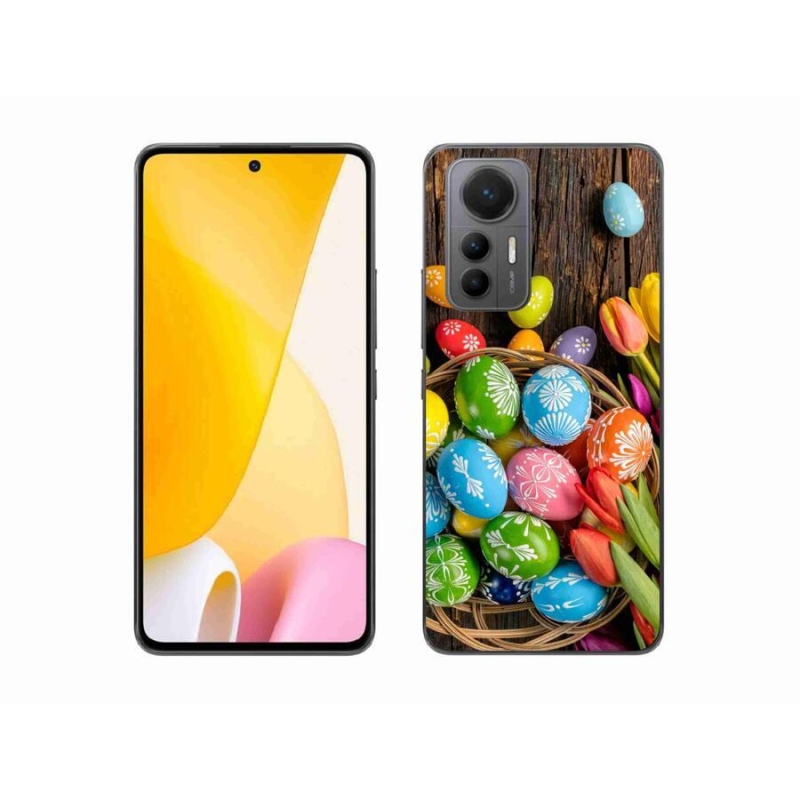 Gelový kryt mmCase na mobil Xiaomi 12 Lite - velikonoční vajíčka