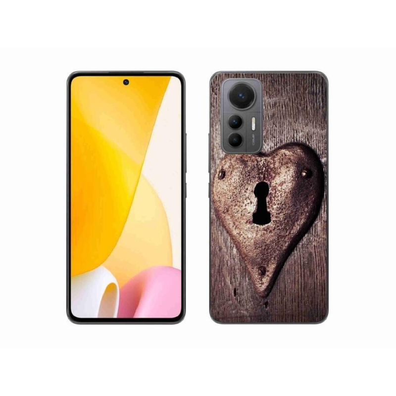 Gelový kryt mmCase na mobil Xiaomi 12 Lite - zámek ve tvaru srdce
