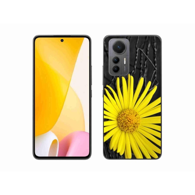 Gelový kryt mmCase na mobil Xiaomi 12 Lite - žlutá květina