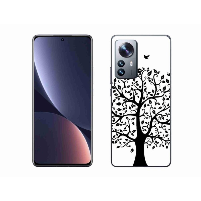 Gelový kryt mmCase na mobil Xiaomi 12 Pro - černobílý strom