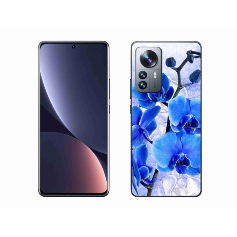 Gelový kryt mmCase na mobil Xiaomi 12 Pro - modré květy