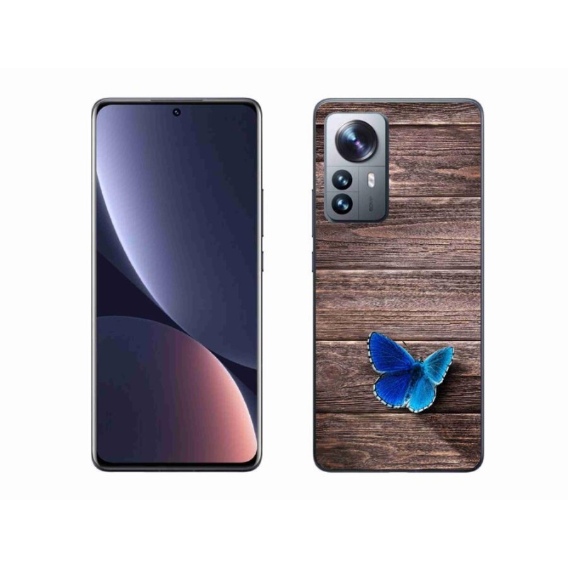 Gelový kryt mmCase na mobil Xiaomi 12 Pro - modrý motýl 1