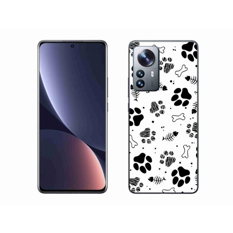 Gelový kryt mmCase na mobil Xiaomi 12 Pro - psí tlapky 1