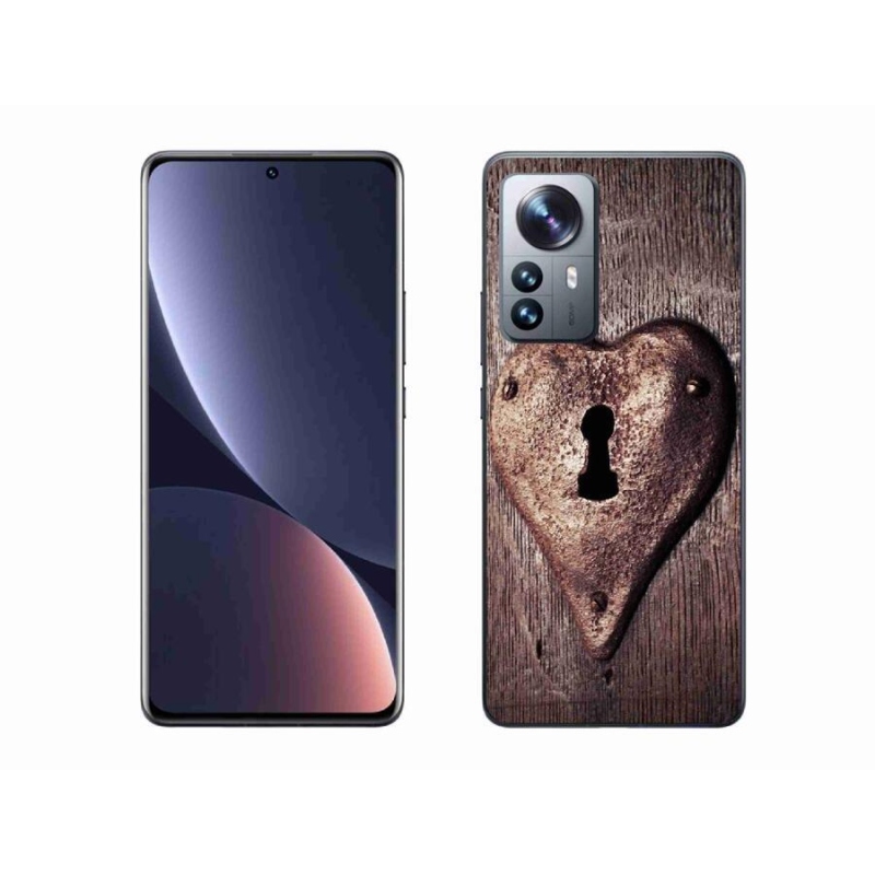 Gelový kryt mmCase na mobil Xiaomi 12 Pro - zámek ve tvaru srdce