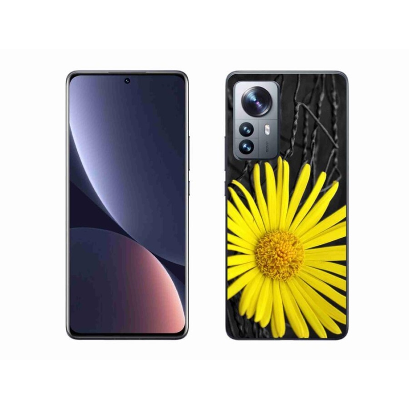Gelový kryt mmCase na mobil Xiaomi 12 Pro - žlutá květina