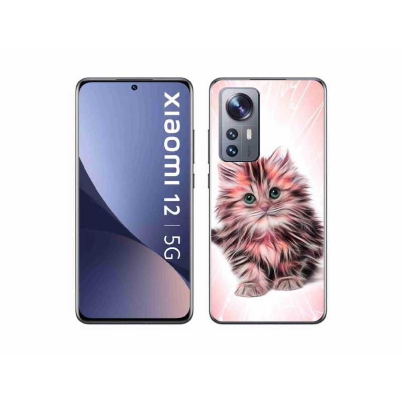 Gelový kryt mmCase na mobil Xiaomi 12 - roztomilé kotě