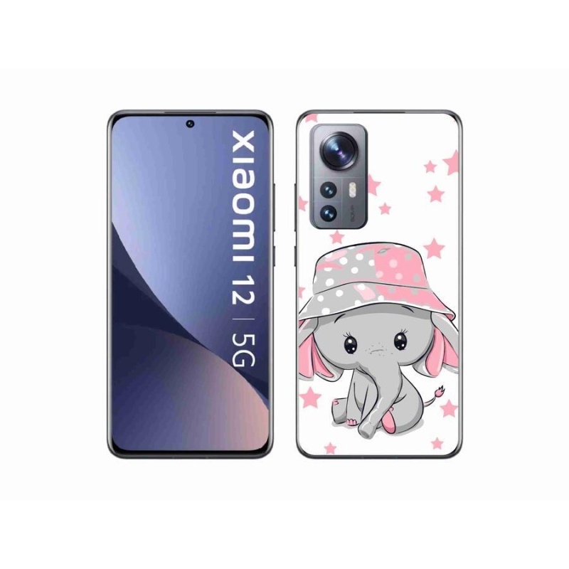 Gelový kryt mmCase na mobil Xiaomi 12 - růžový slon