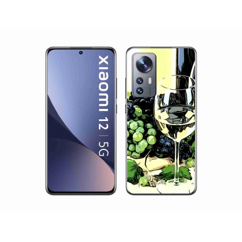 Gelový kryt mmCase na mobil Xiaomi 12 - sklenka vína