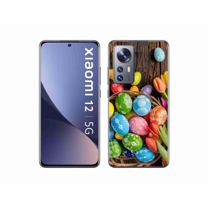 Gelový kryt mmCase na mobil Xiaomi 12 - velikonoční vajíčka