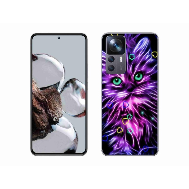 Gelový kryt mmCase na mobil Xiaomi 12T - abstraktní kočka