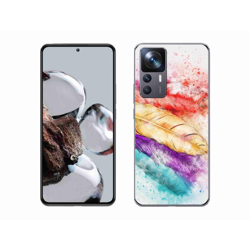 Gelový kryt mmCase na mobil Xiaomi 12T - barevné peří