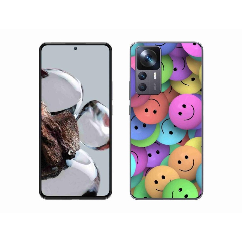 Gelový kryt mmCase na mobil Xiaomi 12T - barevní smajlíci