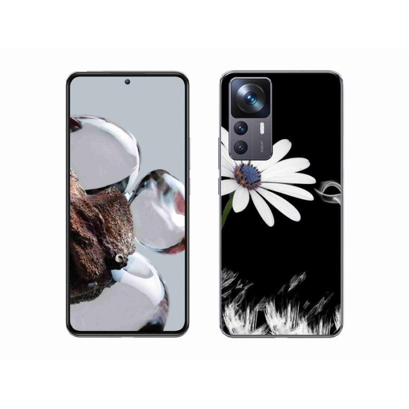 Gelový kryt mmCase na mobil Xiaomi 12T - bílá květina