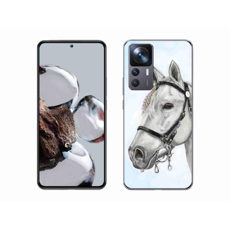Gelový kryt mmCase na mobil Xiaomi 12T - bílý kůň 1