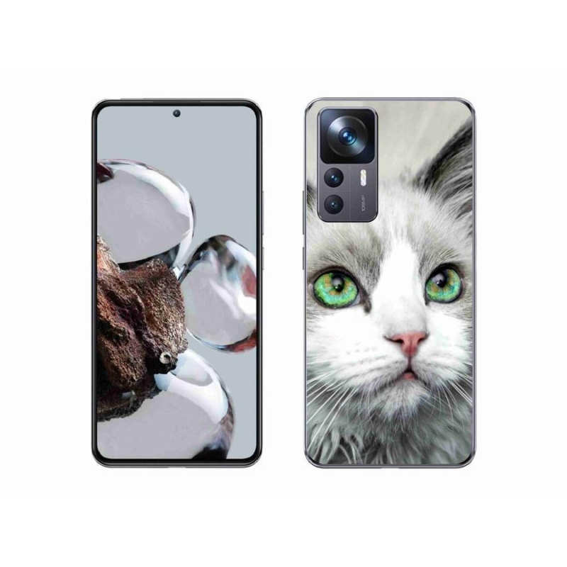 Gelový kryt mmCase na mobil Xiaomi 12T - kočičí pohled
