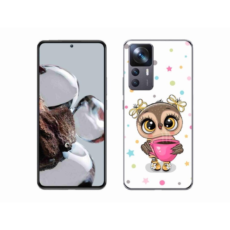 Gelový kryt mmCase na mobil Xiaomi 12T - kreslená sovička