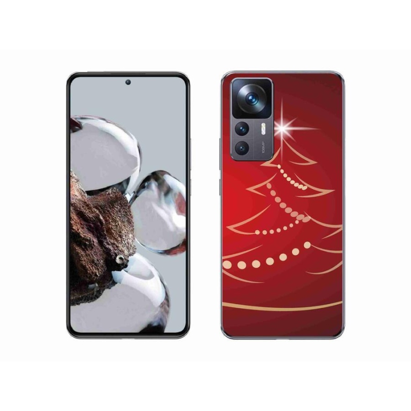 Gelový kryt mmCase na mobil Xiaomi 12T - kreslený vánoční stromek