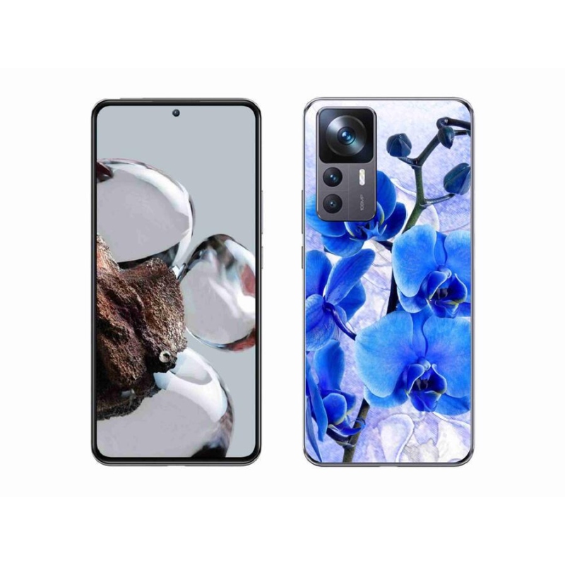 Gelový kryt mmCase na mobil Xiaomi 12T - modré květy