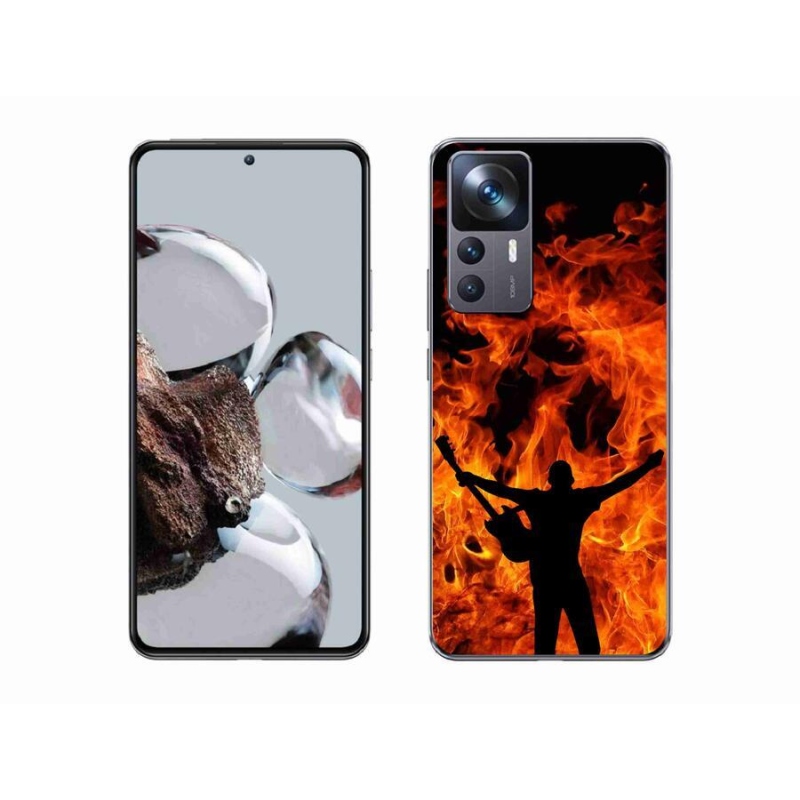Gelový kryt mmCase na mobil Xiaomi 12T - muzikant a oheň