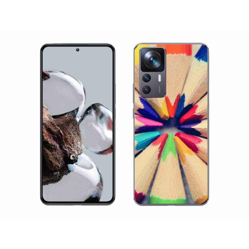 Gelový kryt mmCase na mobil Xiaomi 12T - pastelky
