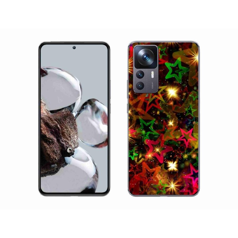 Gelový kryt mmCase na mobil Xiaomi 12T Pro - barevné hvězdičky