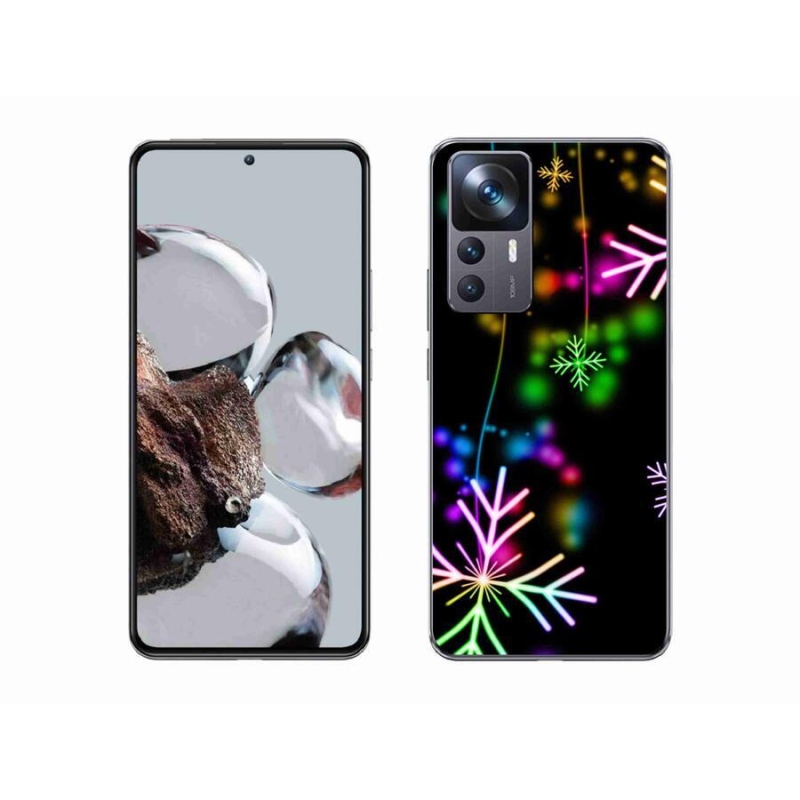 Gelový kryt mmCase na mobil Xiaomi 12T Pro - barevné vločky