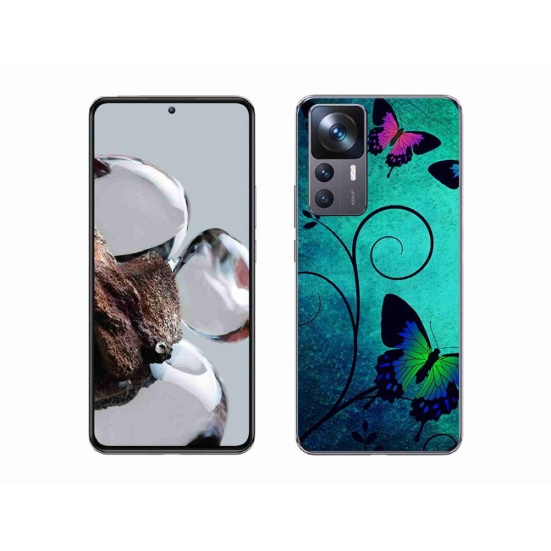 Gelový kryt mmCase na mobil Xiaomi 12T Pro - barevní motýli