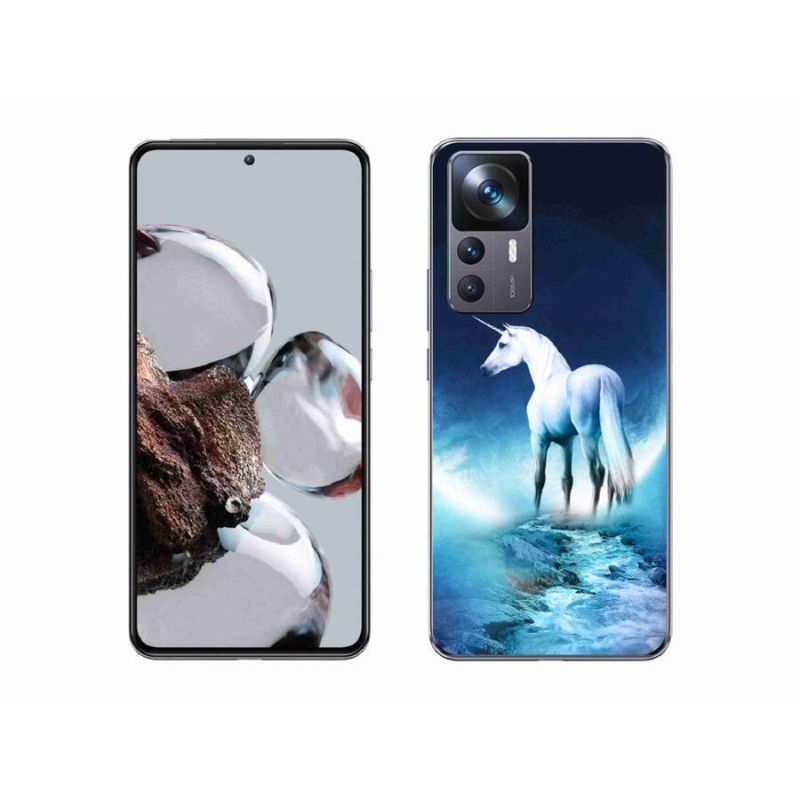 Gelový kryt mmCase na mobil Xiaomi 12T Pro - bílý jednorožec