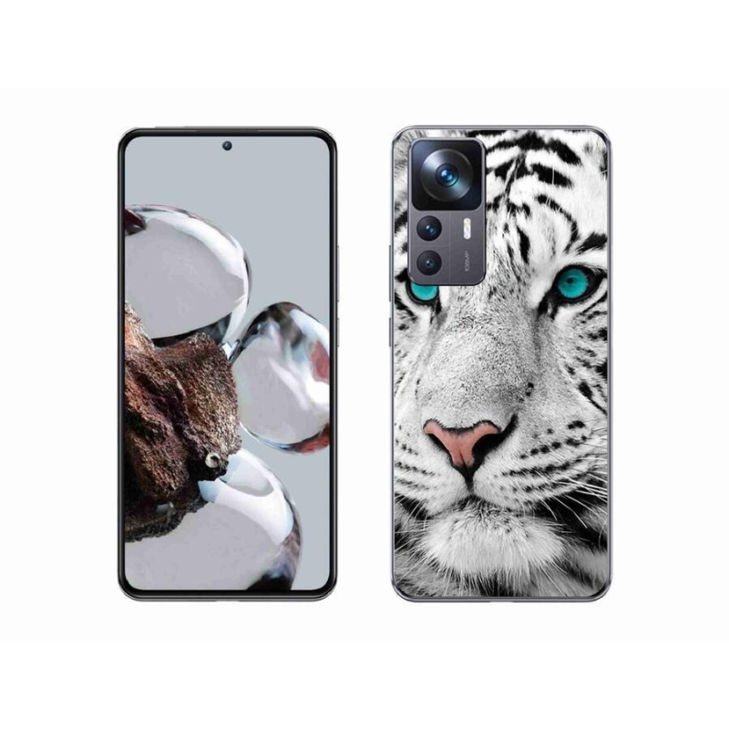 Gelový kryt mmCase na mobil Xiaomi 12T Pro - bílý tygr