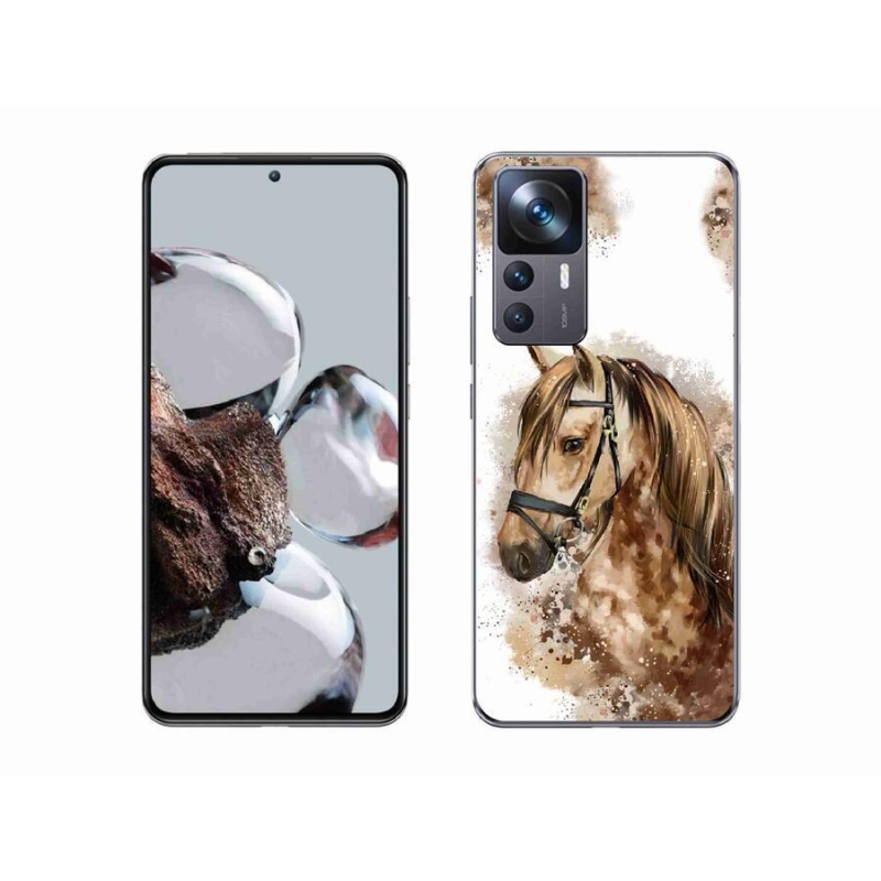 Gelový kryt mmCase na mobil Xiaomi 12T Pro - hnědý kreslený kůň