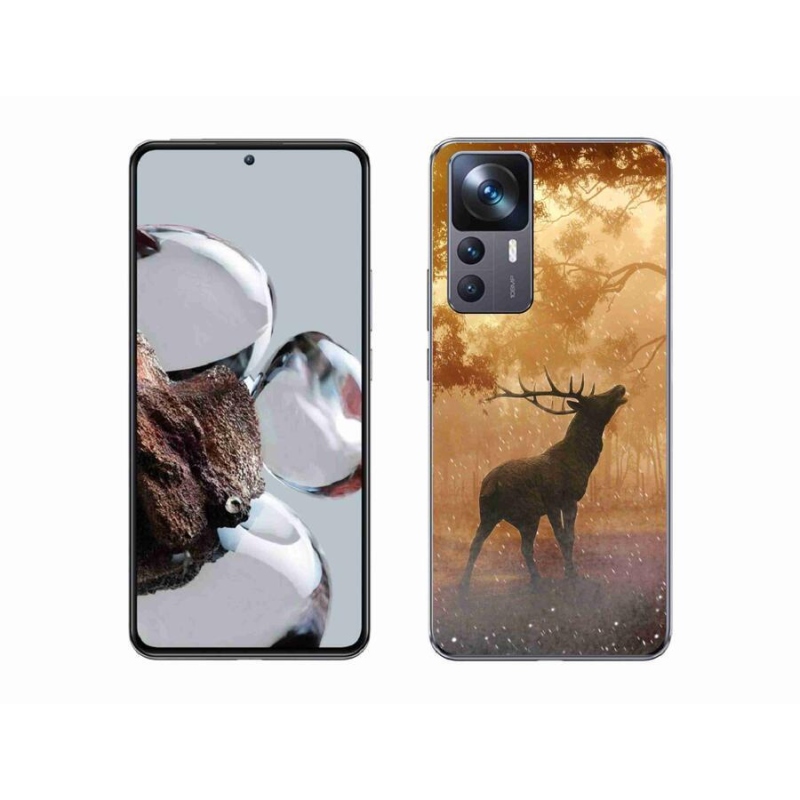 Gelový kryt mmCase na mobil Xiaomi 12T Pro - jelen v říji
