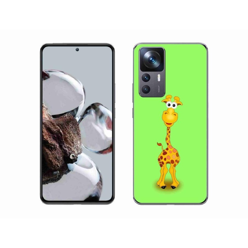 Gelový kryt mmCase na mobil Xiaomi 12T Pro - kreslená žirafa