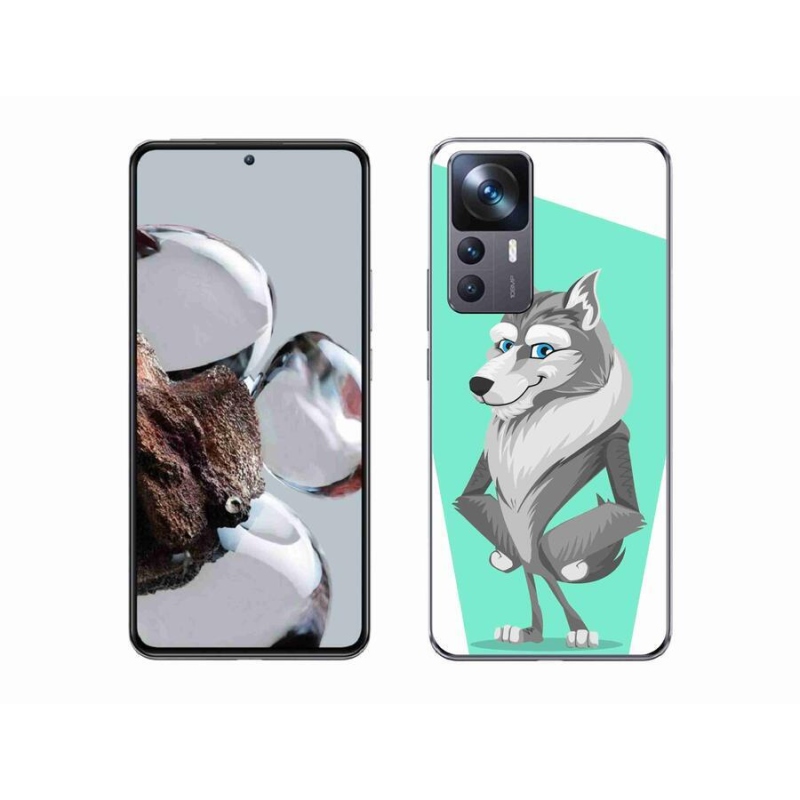 Gelový kryt mmCase na mobil Xiaomi 12T Pro - kreslený vlk