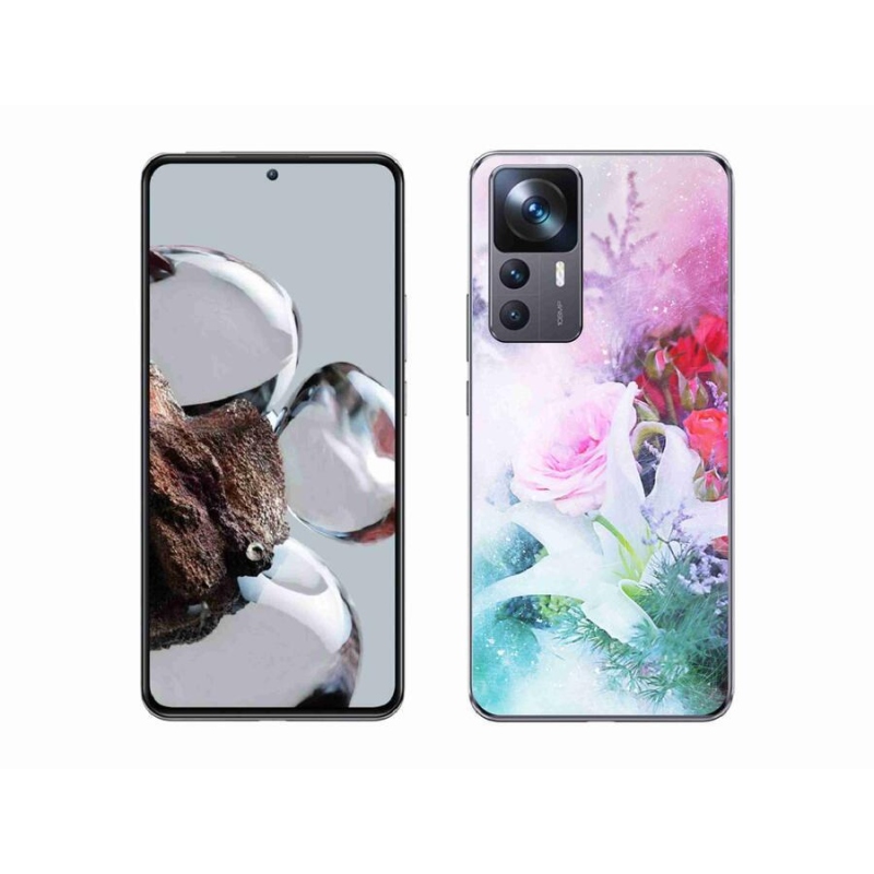 Gelový kryt mmCase na mobil Xiaomi 12T Pro - květiny 4